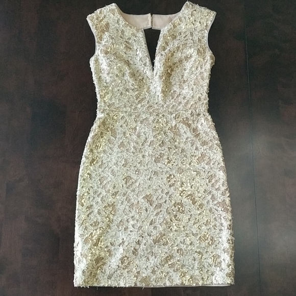 BCBGMaxAzria Dresses & Skirts - BCBGMaxAzria Gold Dress
